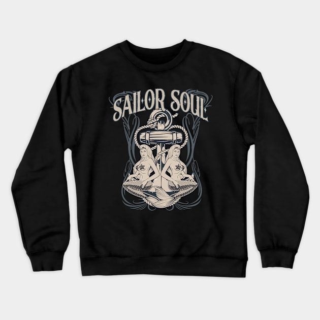 Sailor Soul Sailing Captain Crewneck Sweatshirt by Foxxy Merch